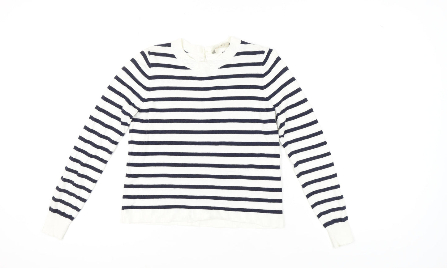 Oasis Women's Striped Pullover Jumper, Multicoloured, S