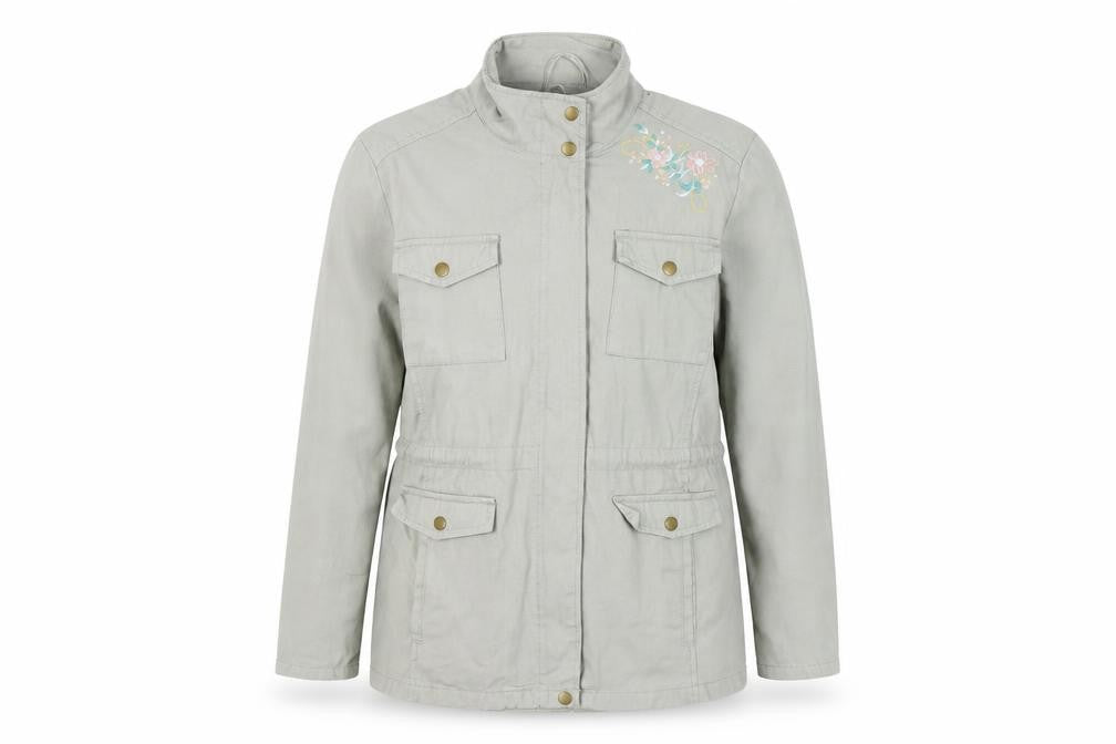 Atlas for Women Grey Embroidered Jacket Size 12