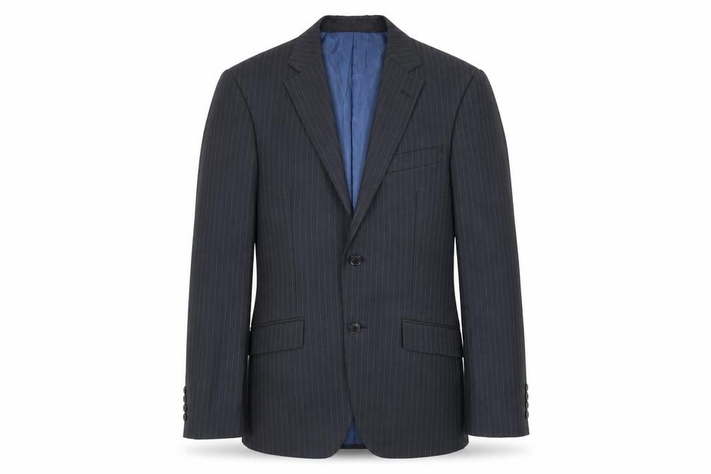 Marks & Spencer Men's Grey Pinstripe Suit Jacket Size 34R