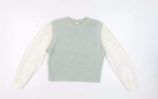 MNG Women's Green Pullover Jumper, Size S