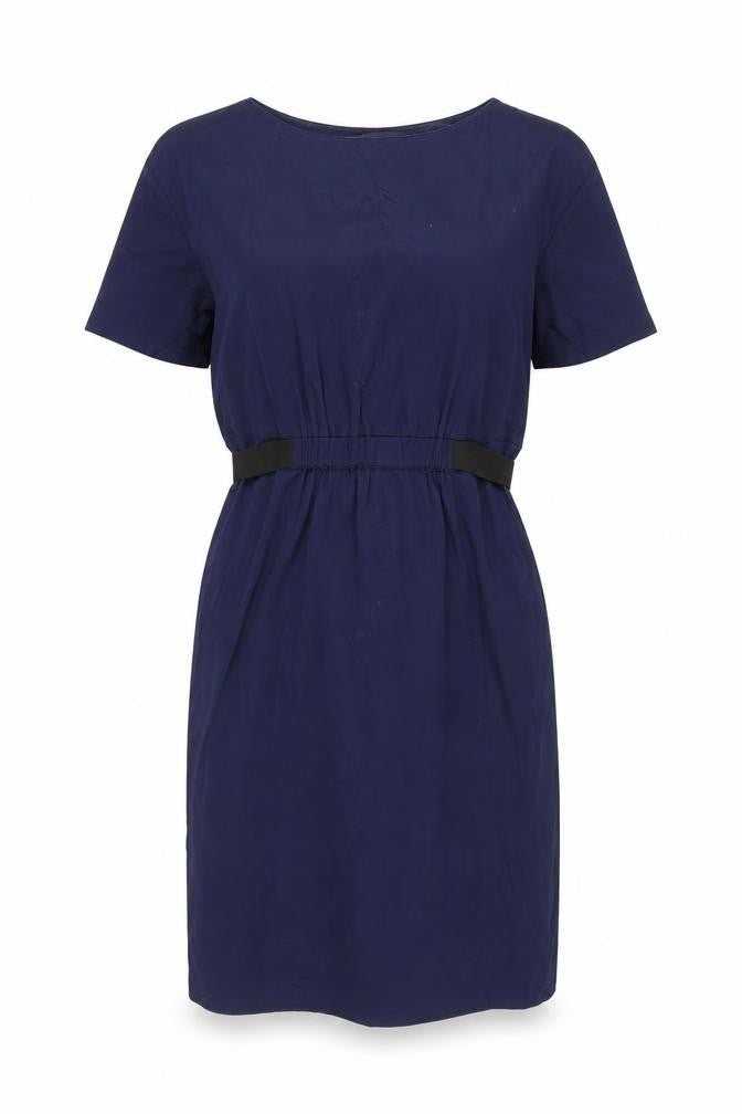 Oliver Bonas Women's Blue Cotton Shift Dress, Size 8