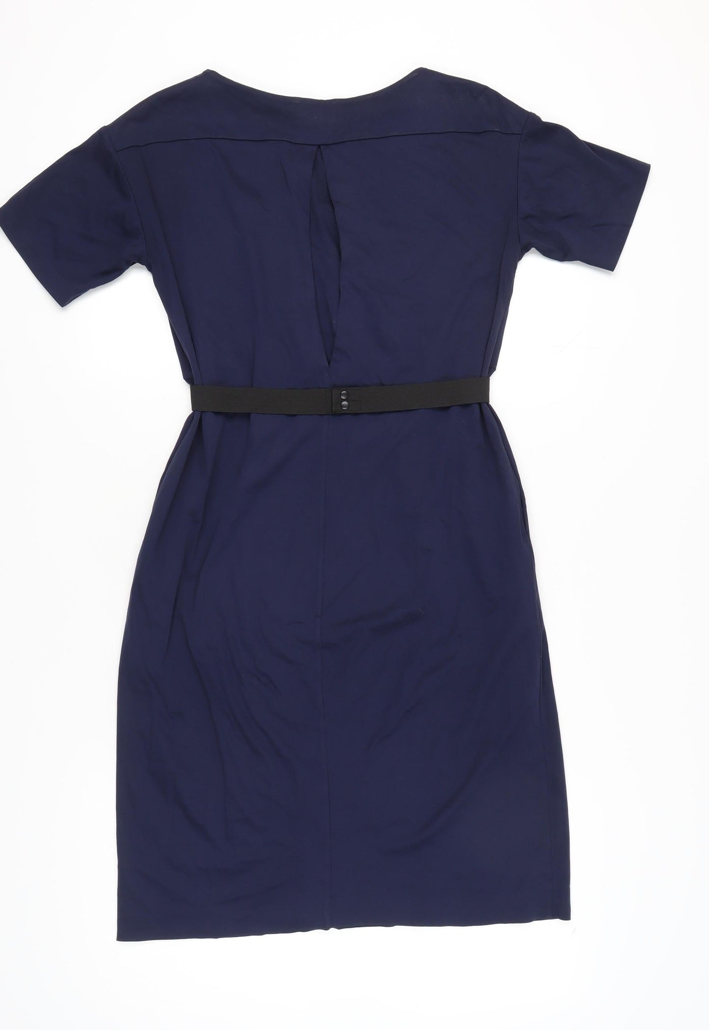 Oliver Bonas Women's Blue Cotton Shift Dress, Size 8
