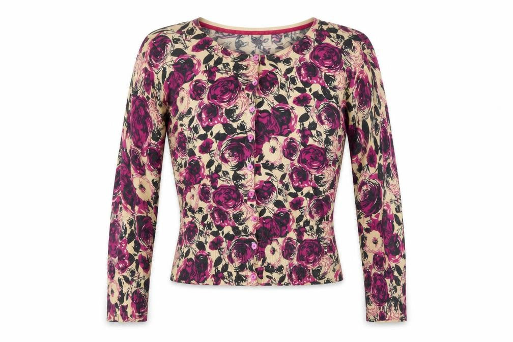 Kaliko Women's Multicoloured Floral Cardigan Size 8