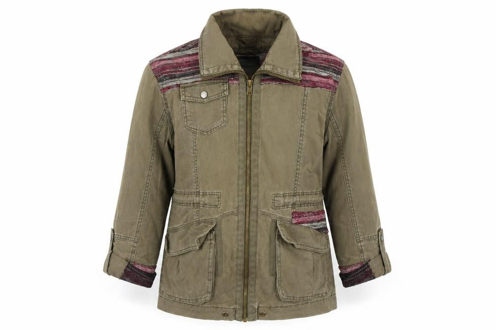River Island Women's Military Jacket, Brown, Size 10, Casual Style