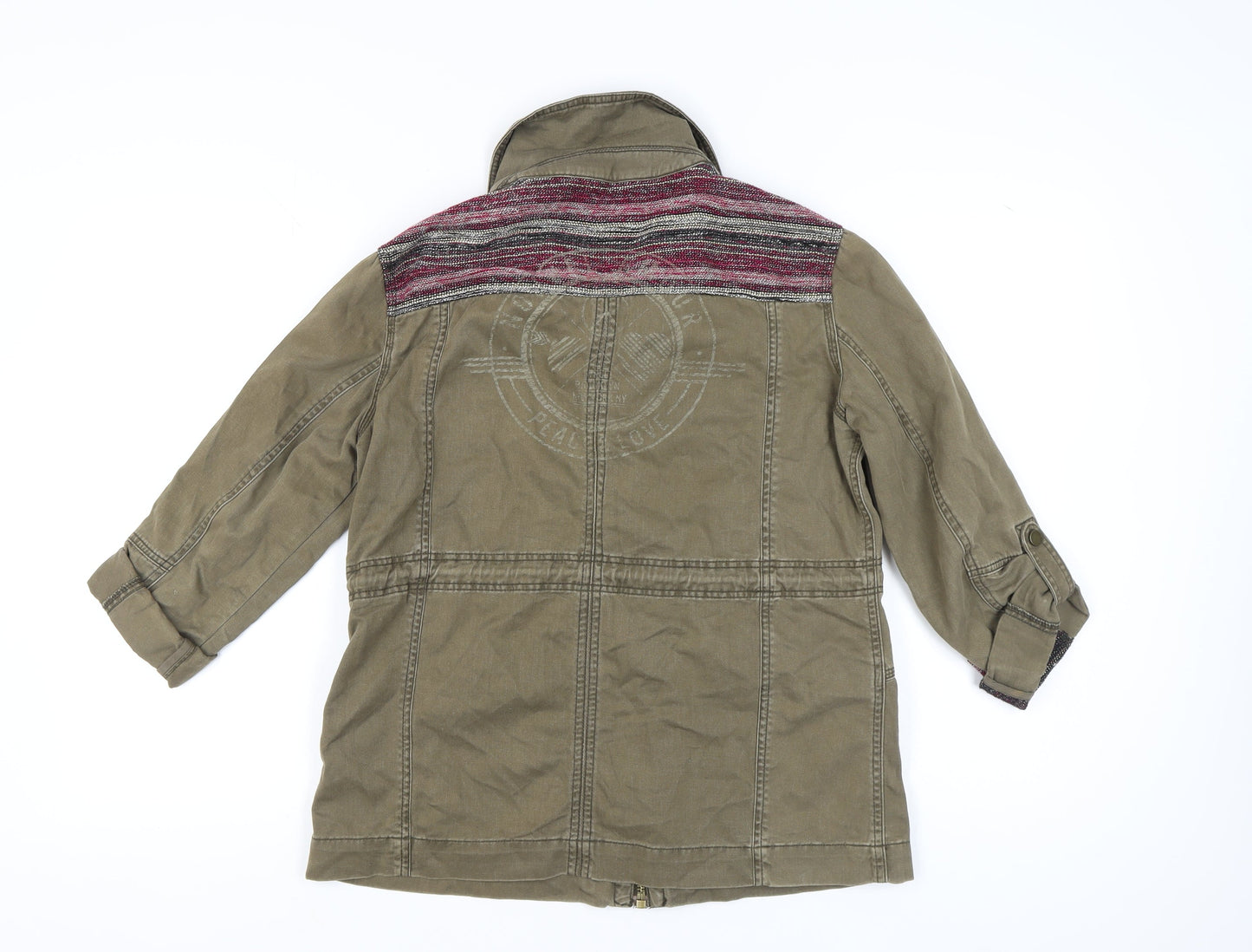 River Island Women's Military Jacket, Brown, Size 10, Casual Style