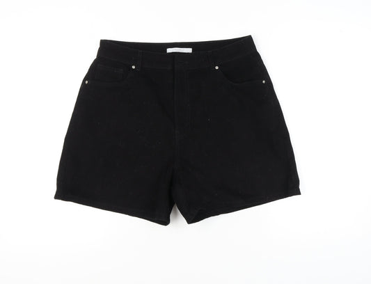 Michelle Keegan Women's Black Shorts, Size 16, Casual Style