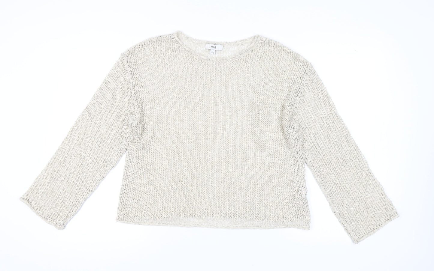 Marks and Spencer Women's Beige L Pullover Jumper