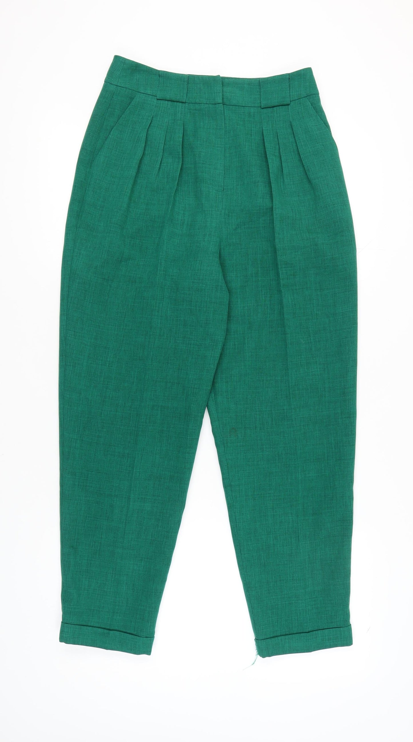 Miss Selfridge Women's Green Trousers, Size 10