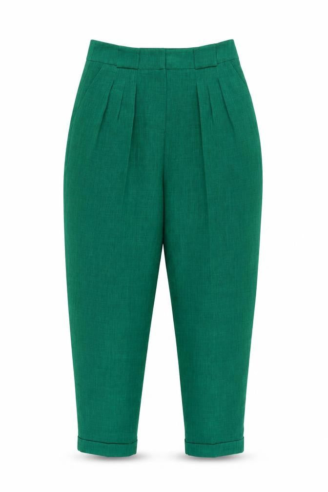 Miss Selfridge Women's Green Trousers, Size 10