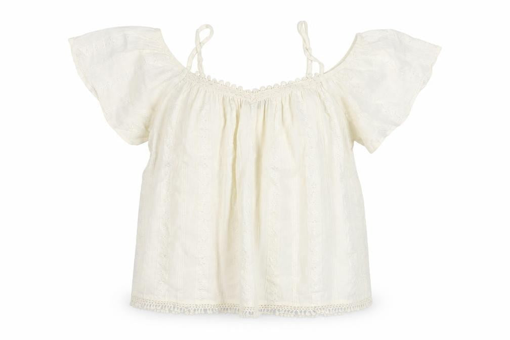 Dorothy Perkins Women’s White Cotton Tunic Blouse