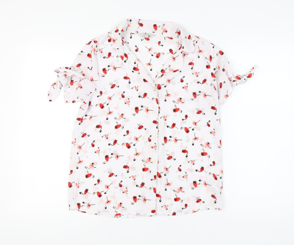 Next Women's Multicoloured Floral Blouse Size 10
