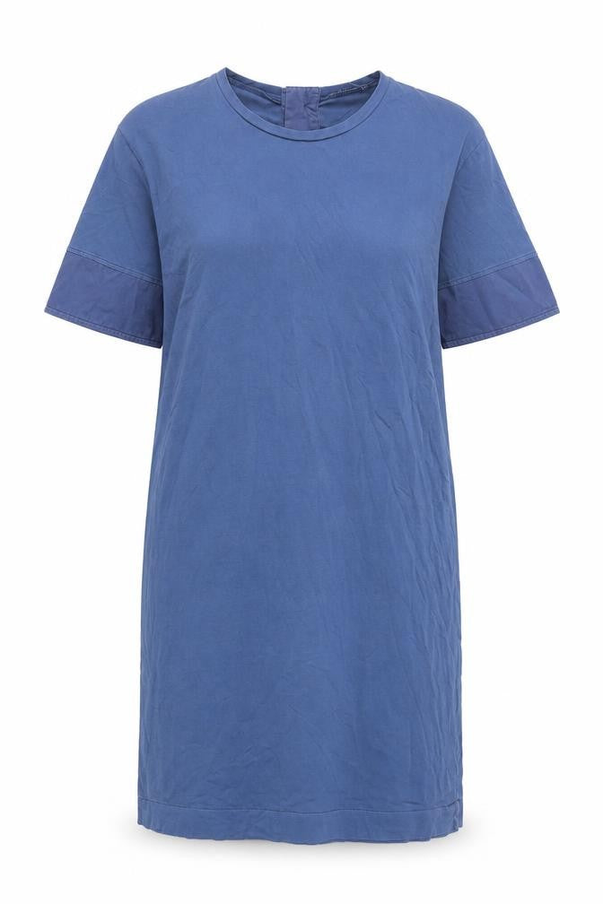 Zara Women's Blue M T-Shirt Dress in Cotton