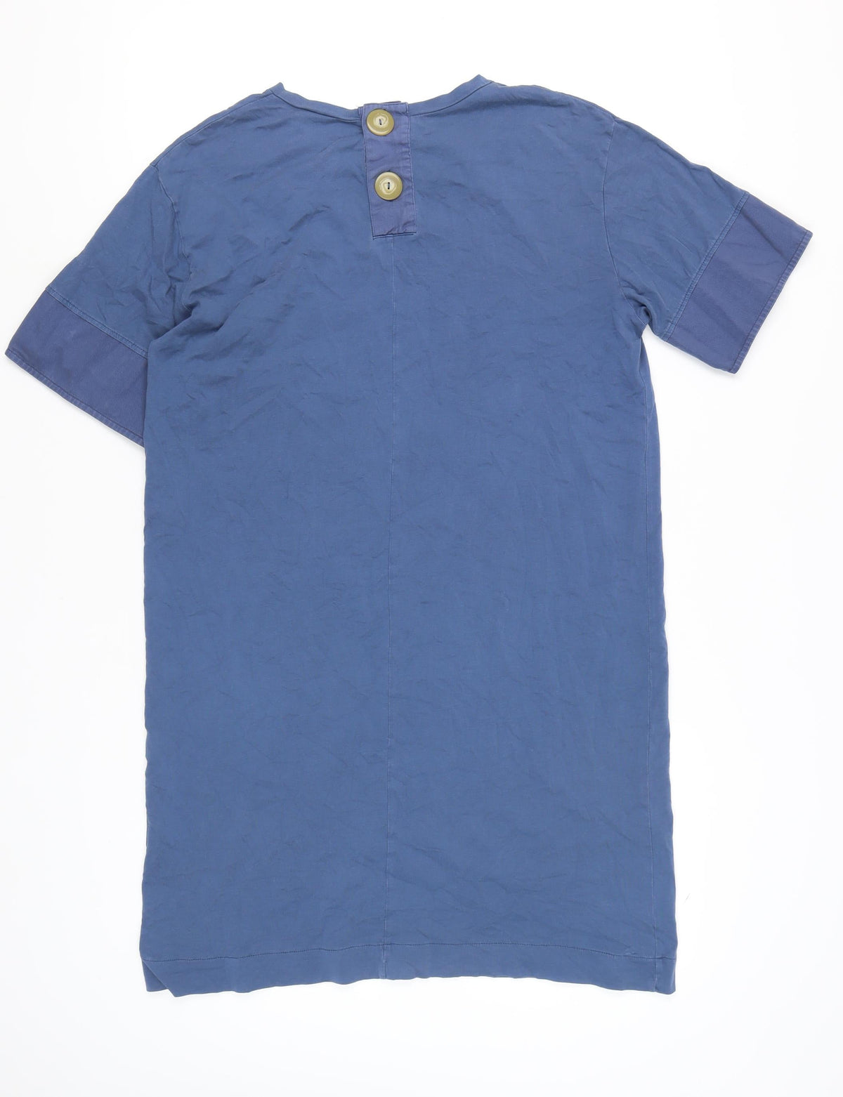 Zara Women's Blue M T-Shirt Dress in Cotton