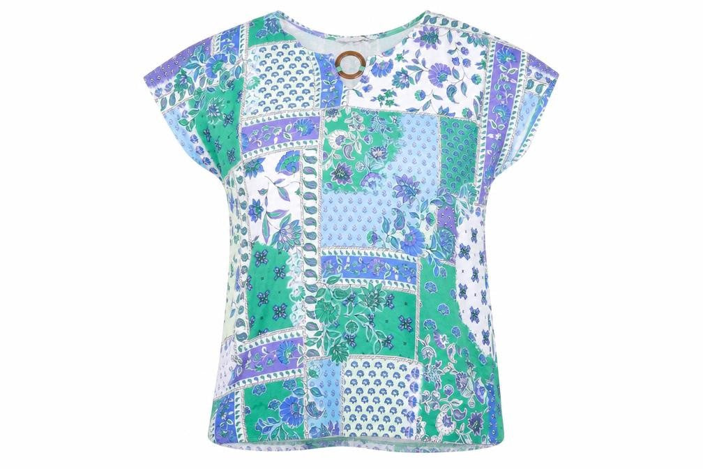 Bonmarché Women's Multicoloured Floral T-Shirt Size 14