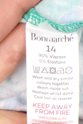 Bonmarché Women's Multicoloured Floral T-Shirt Size 14