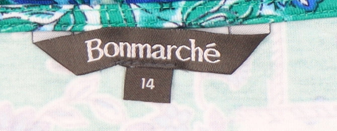 Bonmarché Women's Multicoloured Floral T-Shirt Size 14