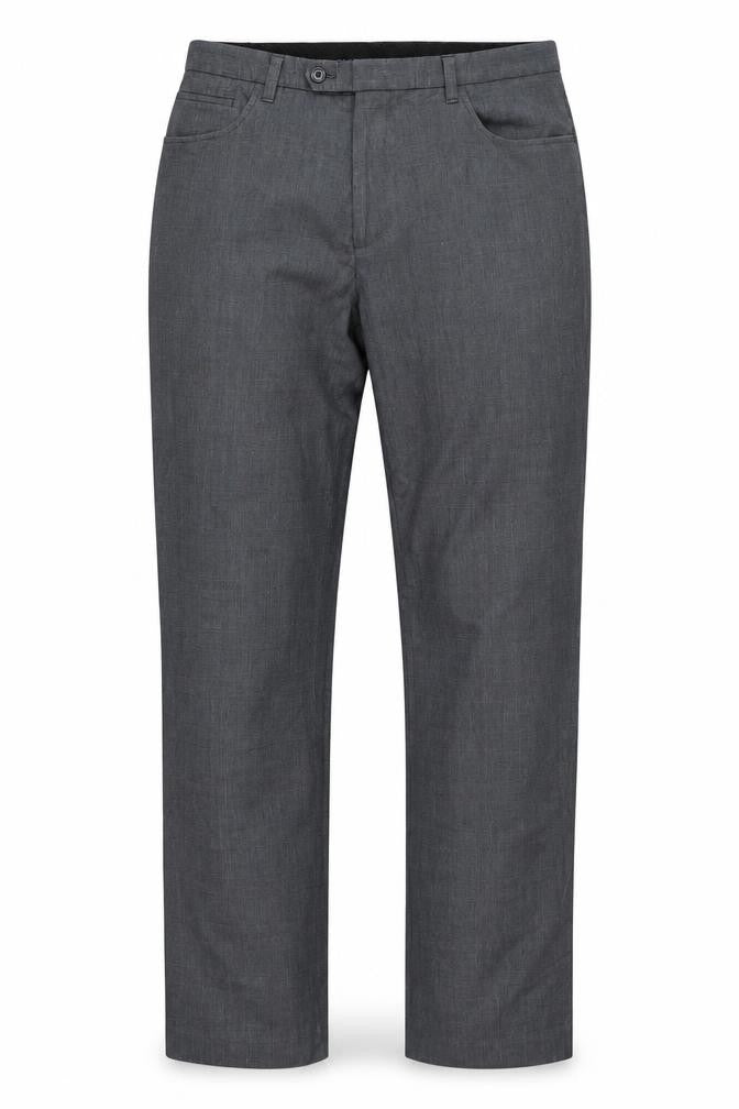 Next Men's Grey Trousers 34L Regular Fit Business