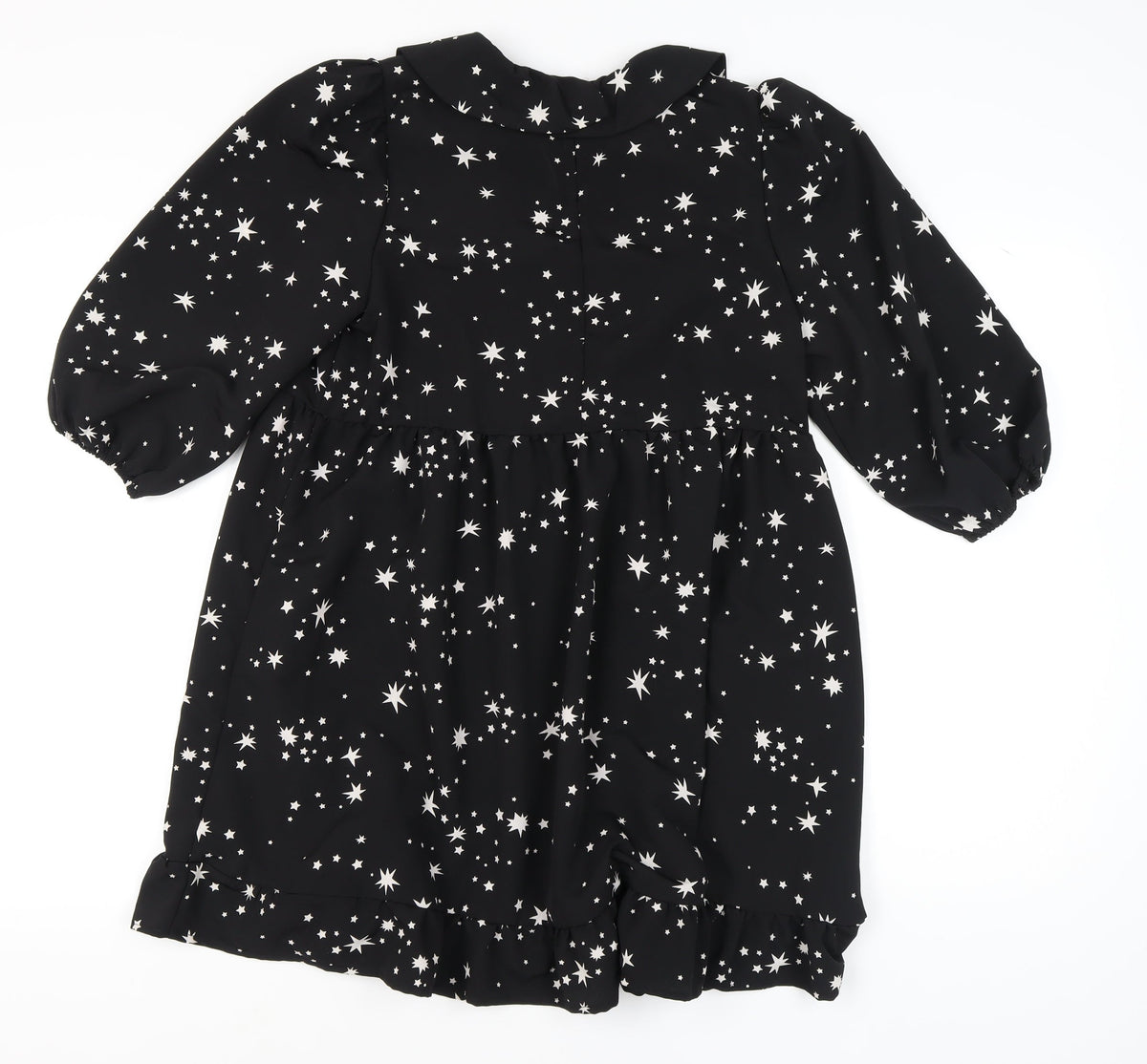 New Look Women's Black Star Pattern Dress, UK 12