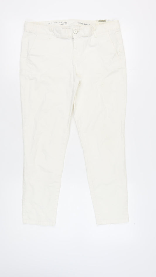 Gap Women's Ivory Khakis Size 12