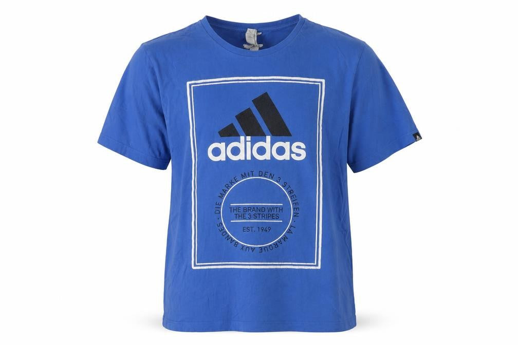 Adidas Men's Blue XL Logo T-Shirt