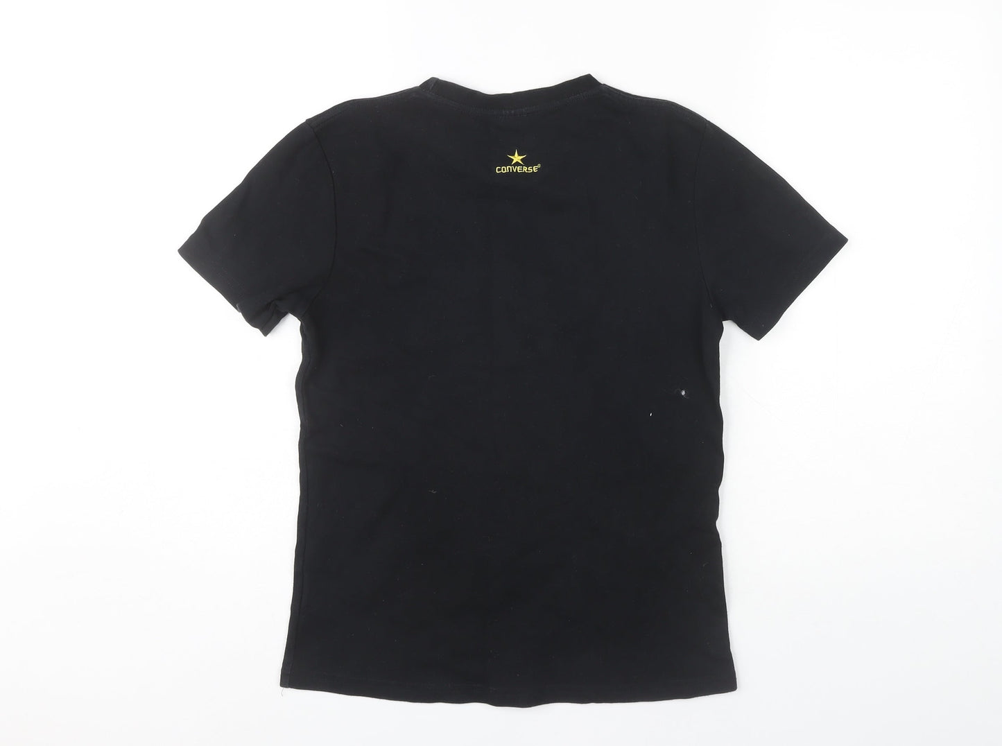 Converse Unisex Black XL T-Shirt with Logo Accents