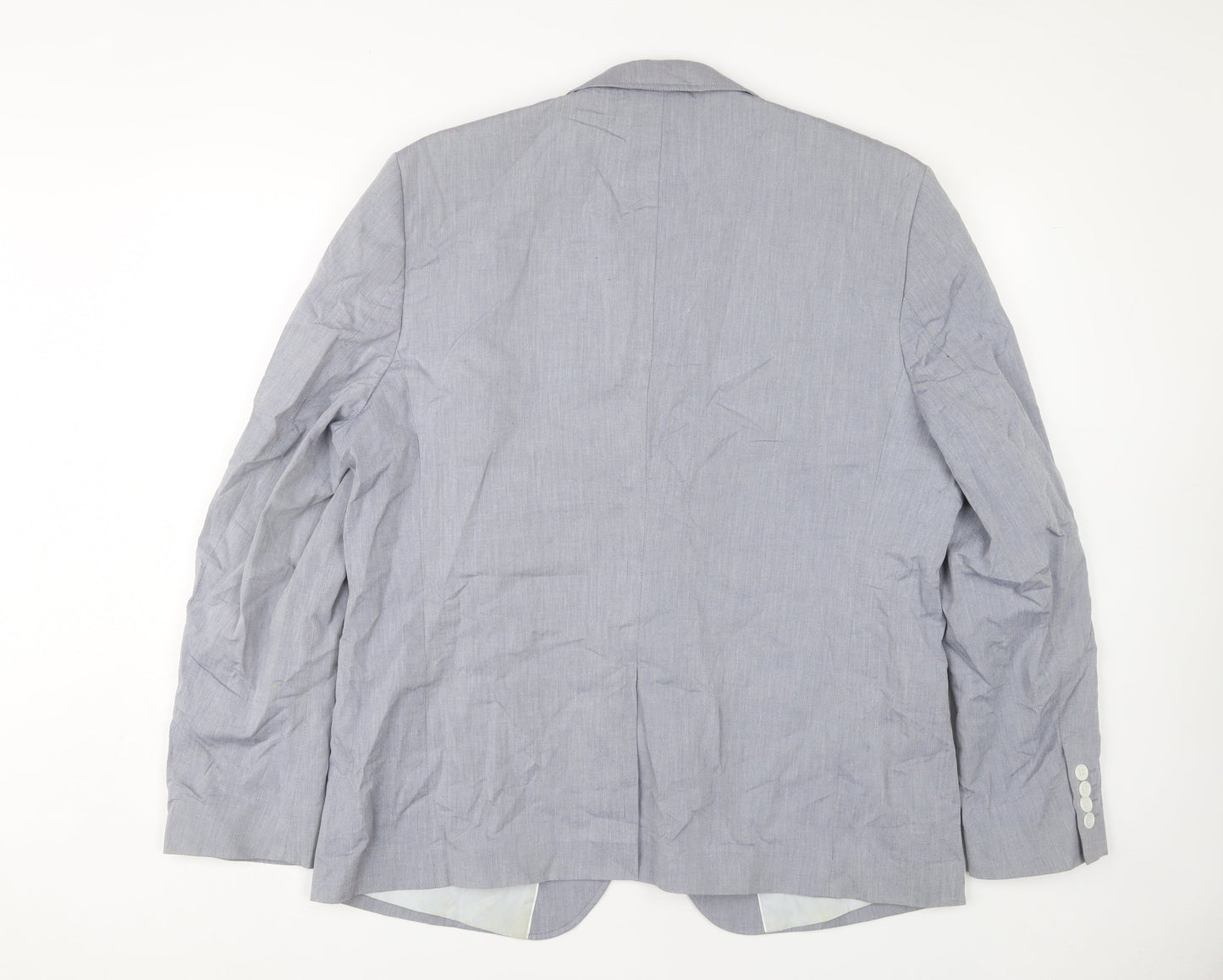 Jasper Conran Men's Grey Single-Breasted Blazer 46