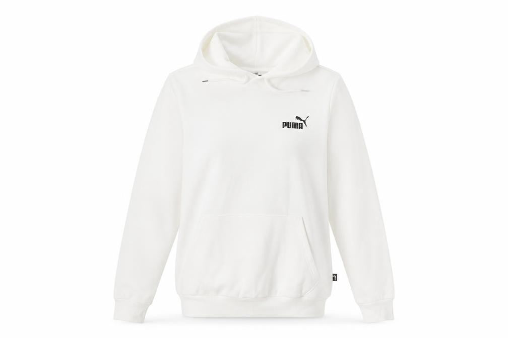 Puma Women's White S Pullover Hoodie - Casual, Gym