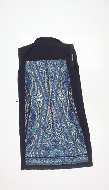 Back view of Oasis Blue Sleeveless Dress in M