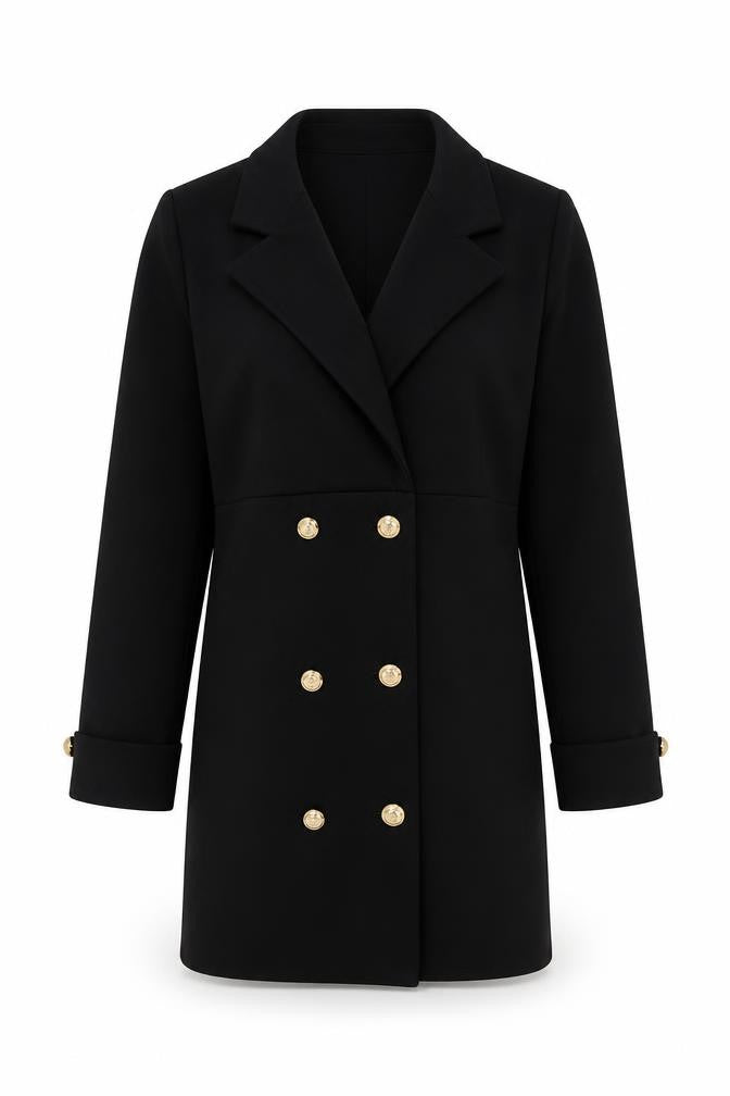 PrettyLittleThing Black Jacket Dress Women Size 14