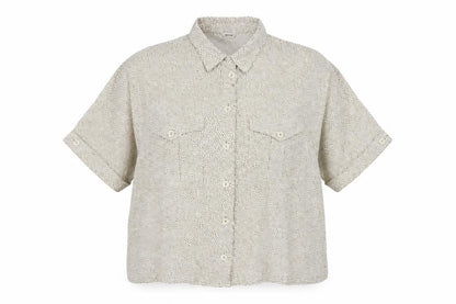 Front view of Tru Women's Multicoloured Button-Up Shirt, size 14