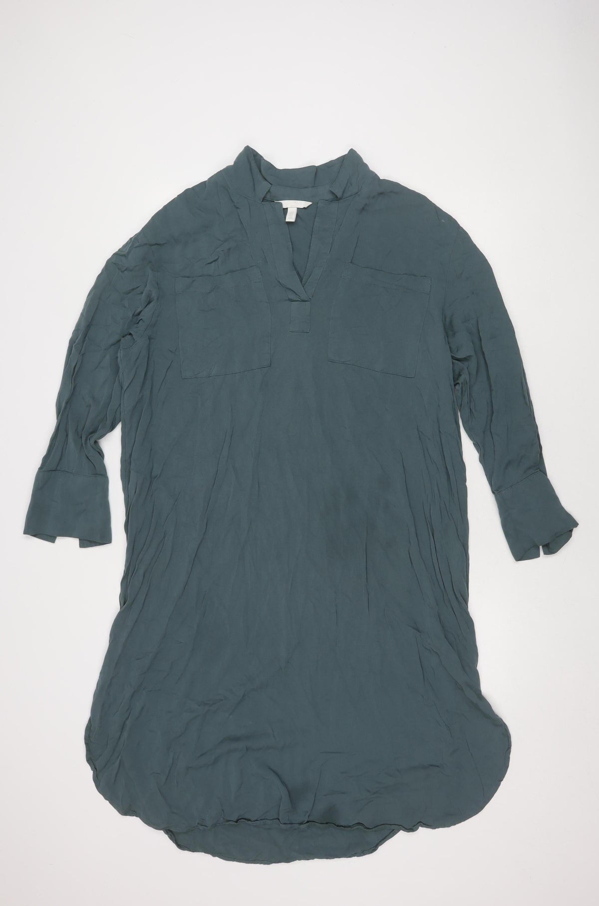 H&M Women's Green Long Sleeve Maternity Dress