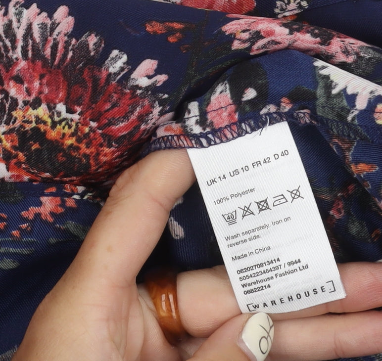 Warehouse Women's Floral Off the Shoulder Top Size 14
