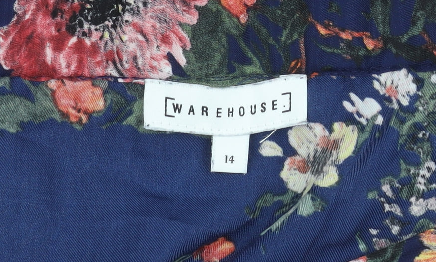 Warehouse Women's Floral Off the Shoulder Top Size 14