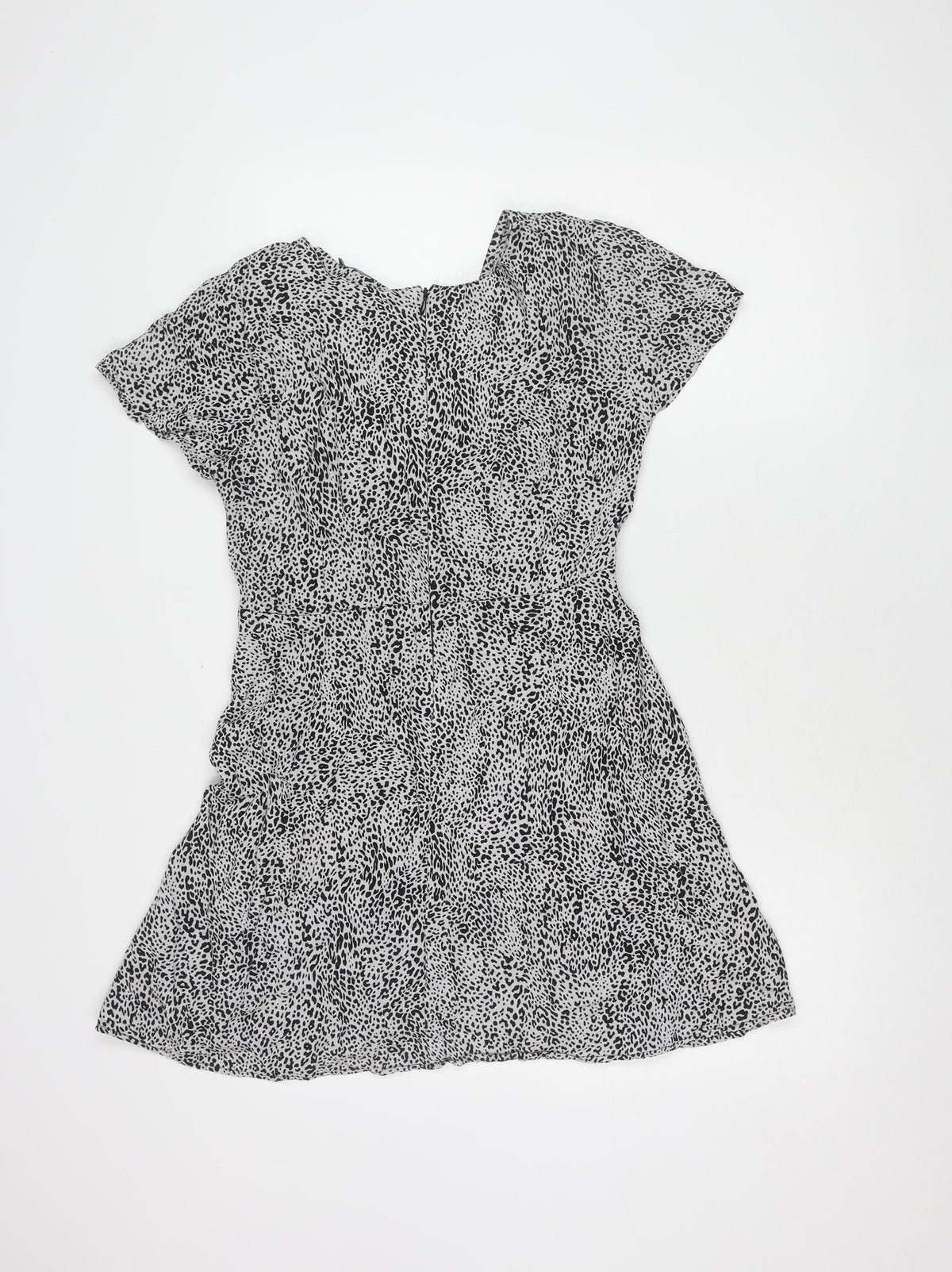Motel Women's Black White Animal Print Dress S
