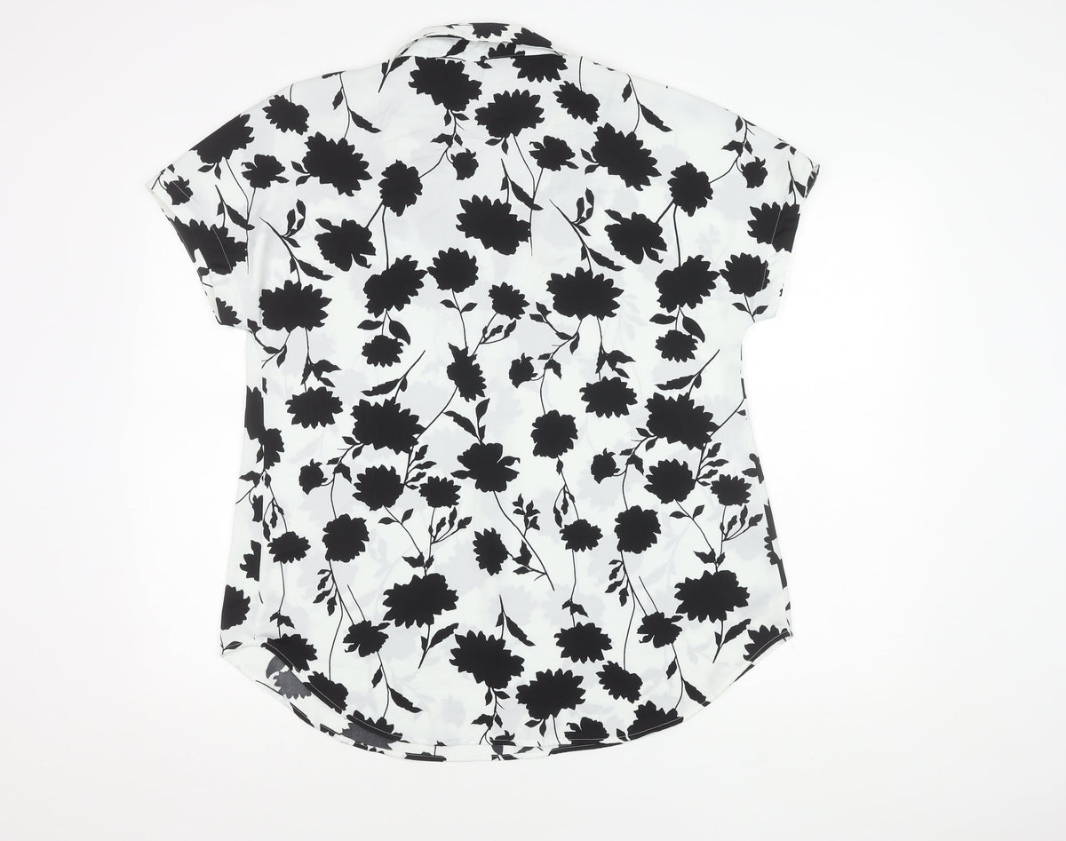 Marks & Spencer Women's Ivory Floral Top Size 10