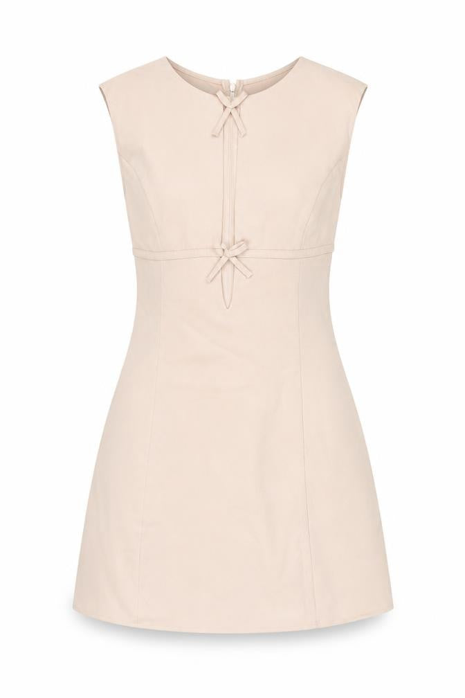 Motel Women's Beige XS A-Line Sleeveless Dress