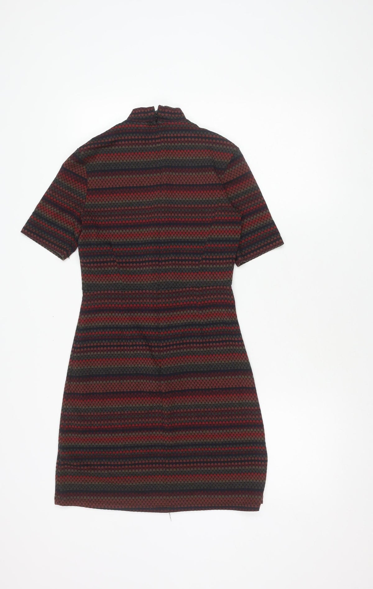 Topshop Women's Multicoloured Shift Dress Size 8