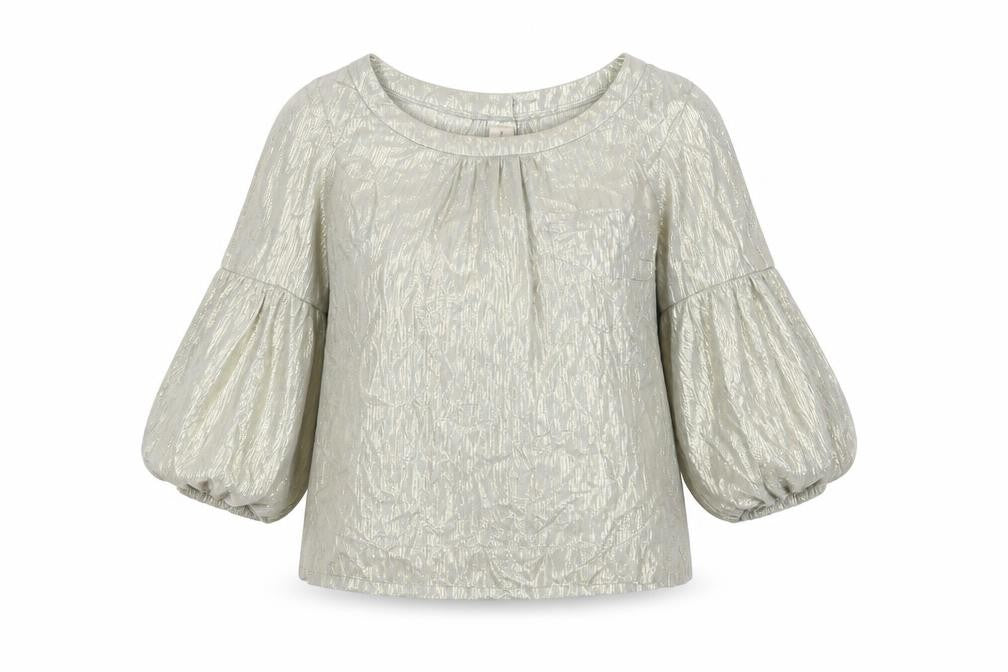 River Island Women's Silver Balloon Sleeve Top 14
