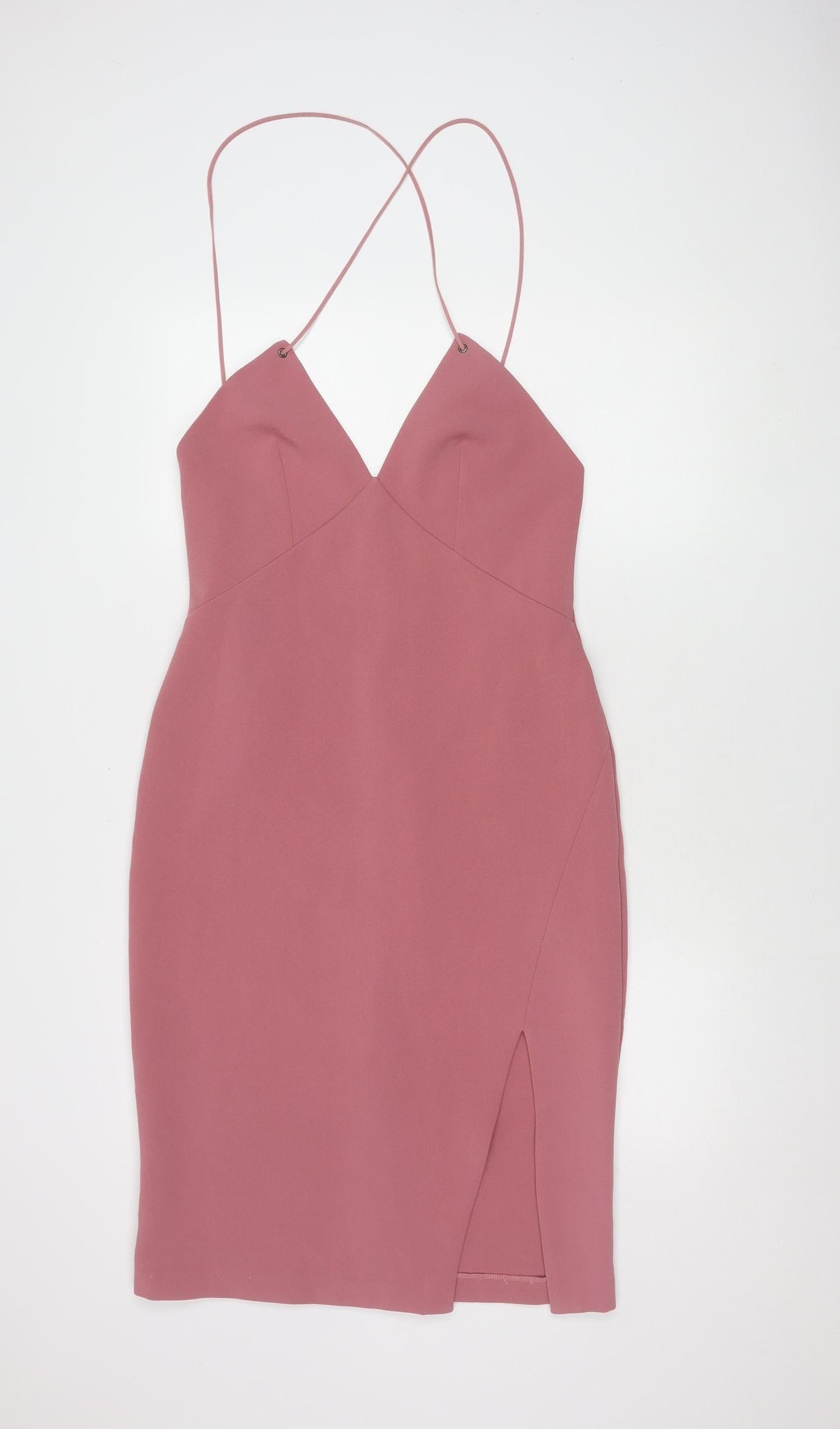 Topshop Women’s Pink Slip Dress, Size 12, Party