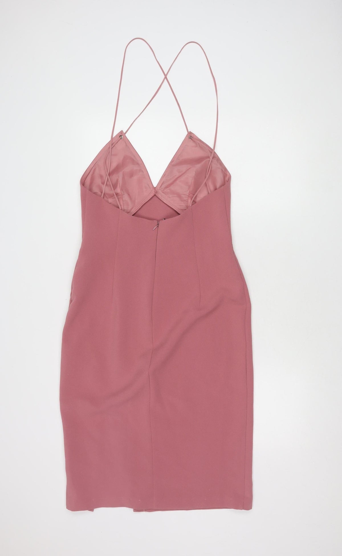 Topshop Women’s Pink Slip Dress, Size 12, Party