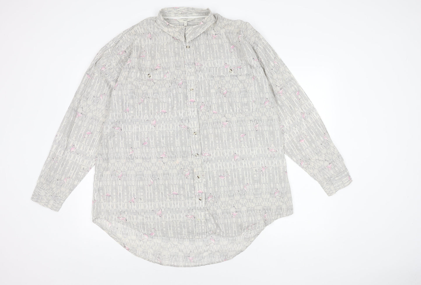 Next Women's Multicoloured Button-Up Shirt, Size 18
