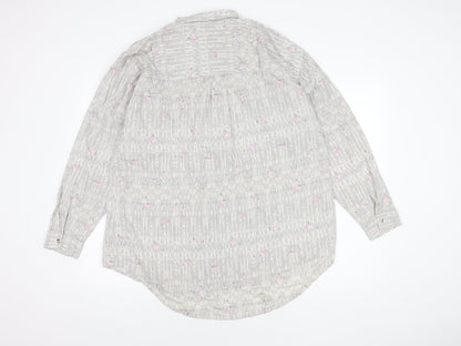 Next Women's Multicoloured Button-Up Shirt, Size 18