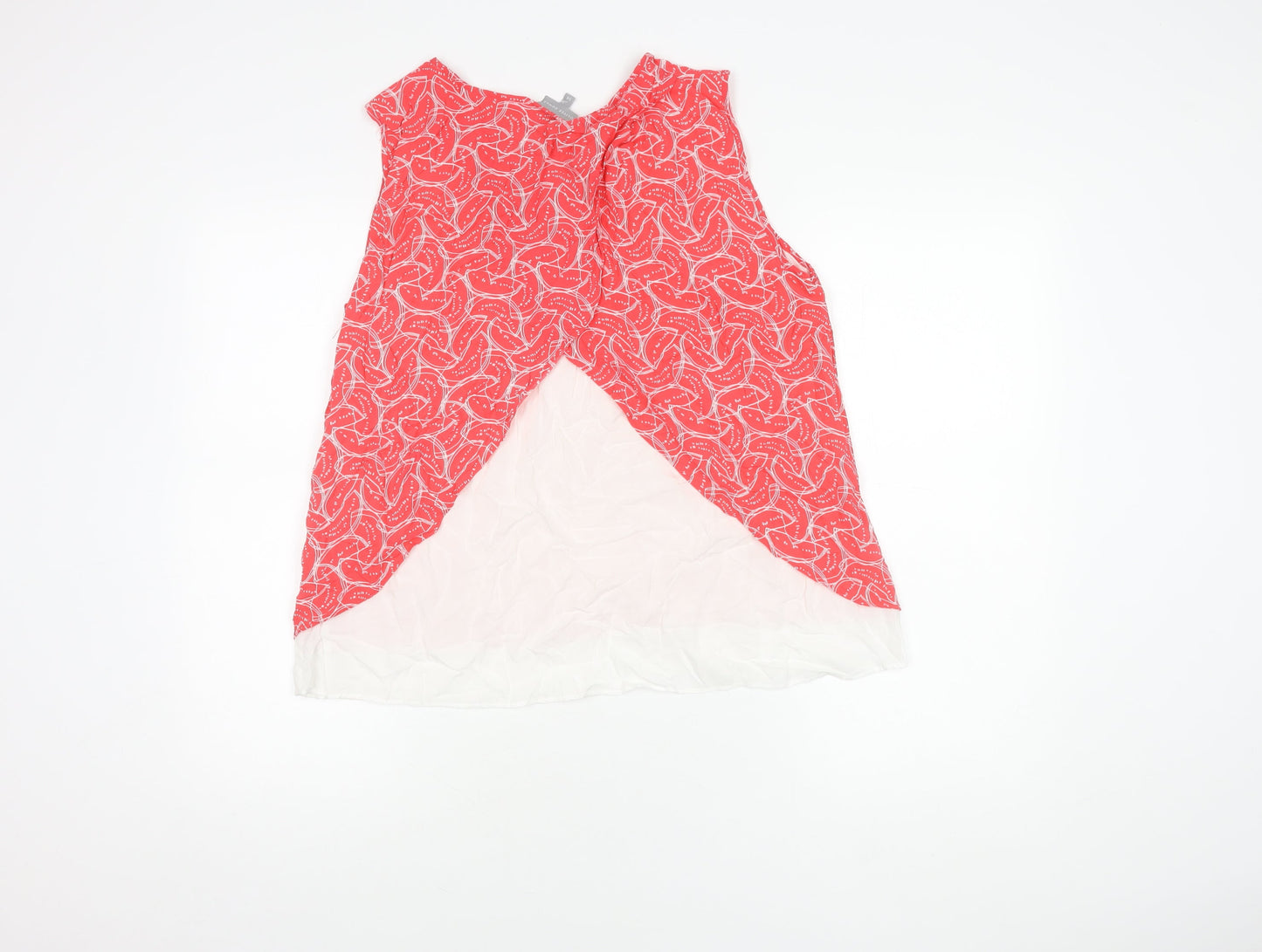 Oliver Bonas Red Geometric Sleeveless Top