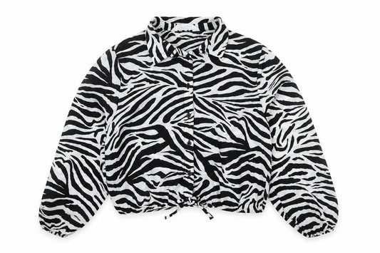 H&M Girls Zebra Print Cropped Blouse, Size 12-13 Years