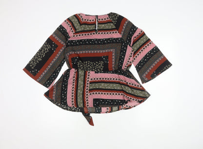 Vero Moda Women's Multicoloured Wrap Blouse S