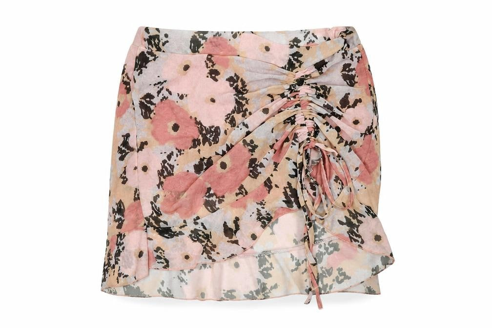 Boohoo Women's Multicoloured Floral Skirt Size 8