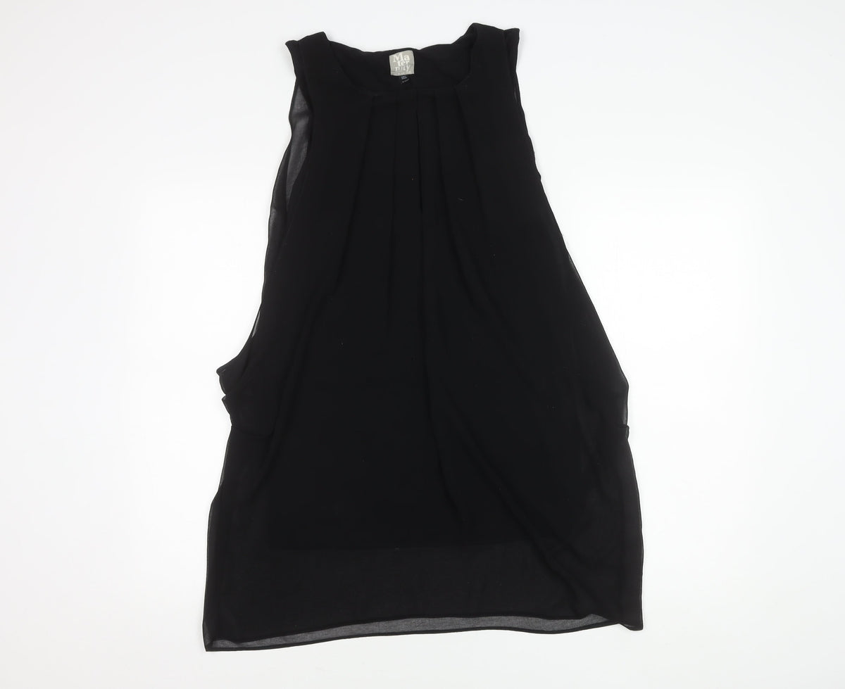 Topshop Women’s Black Maternity Tank Top UK 10