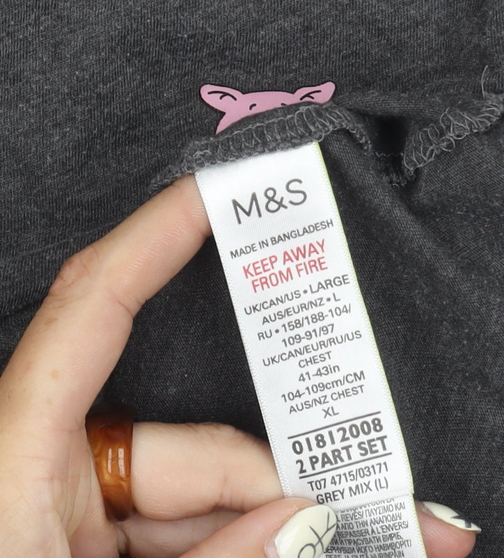 Marks & Spencer Women's Grey Percy Pig Nightshirt L