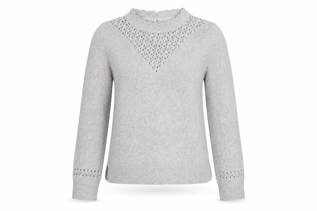 Fat Face Women's Grey High Neck Pullover Jumper Size 10