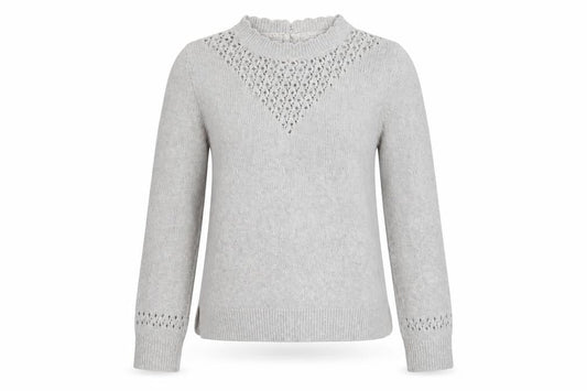 FatFace Women's Grey High Neck Pullover Jumper Size 10